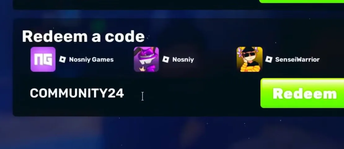 Rivals Roblox code redemption screen during the Summer Update